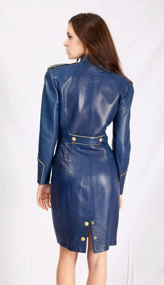 Michael Hoban Leather Dress Size Small