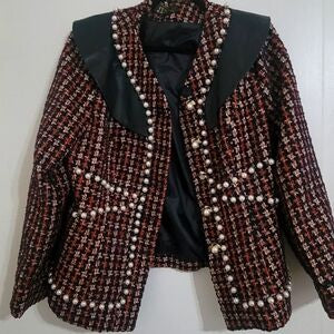 Donna Vinci Tweed Pearl Jacket