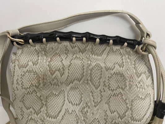 Galian New York Crossbody Bag Embossed Snake Skin Tassels Fringe Purse