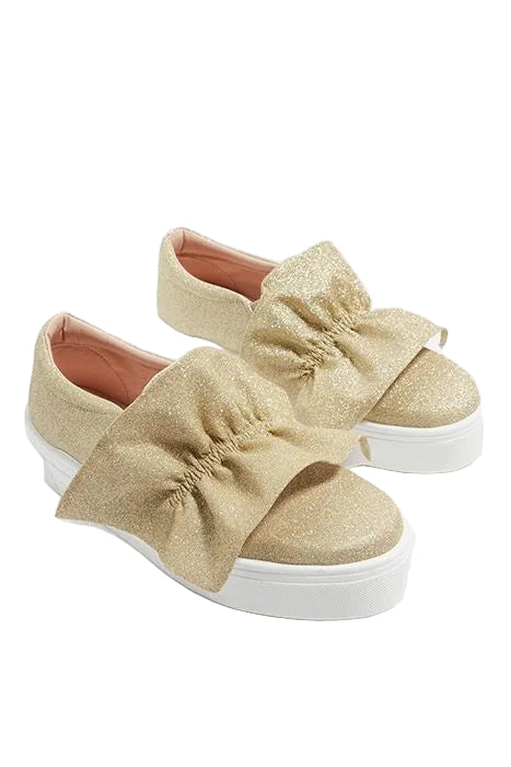 TopShop Glitter Sneakers Size 8