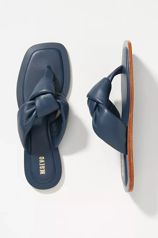 Maeve by Anthropologie Puffy Knotted Sandals Size 8.5