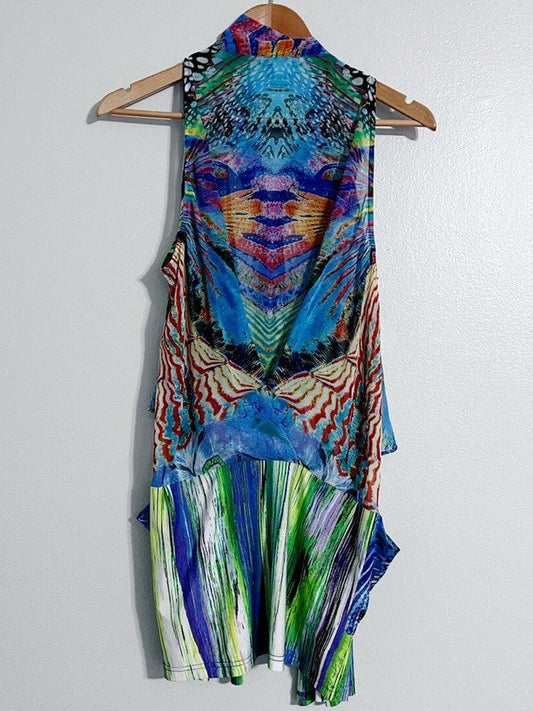 Elysee 26 NY Colorful Vest Size Large