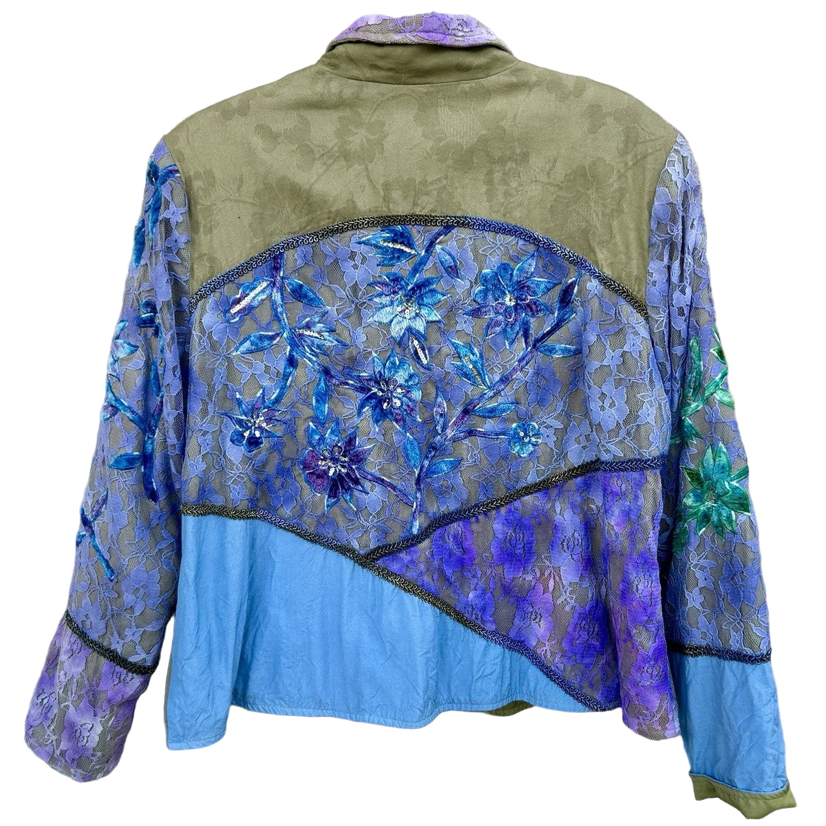 Indigo Moon Blue Olive Jacket Size Medium