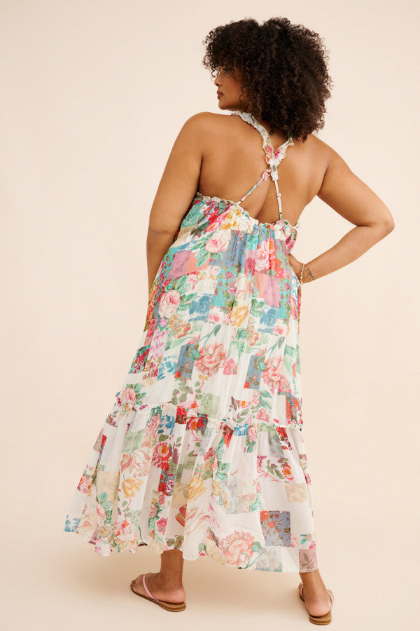 Anthropologie Chiffon Dress Size XSmall (Can fit up to Small)