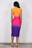 Sultry Shop Ombre Dress Size Large