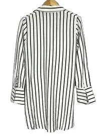 Essue Black White Striped Dress Size Small
