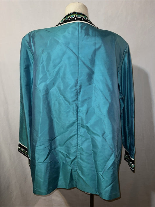 Bob Mackie Silk Jacket Size 1X