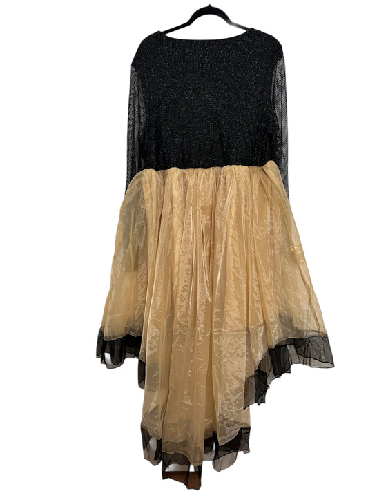 Xplus Wear Black Gold Dress Size 2XL