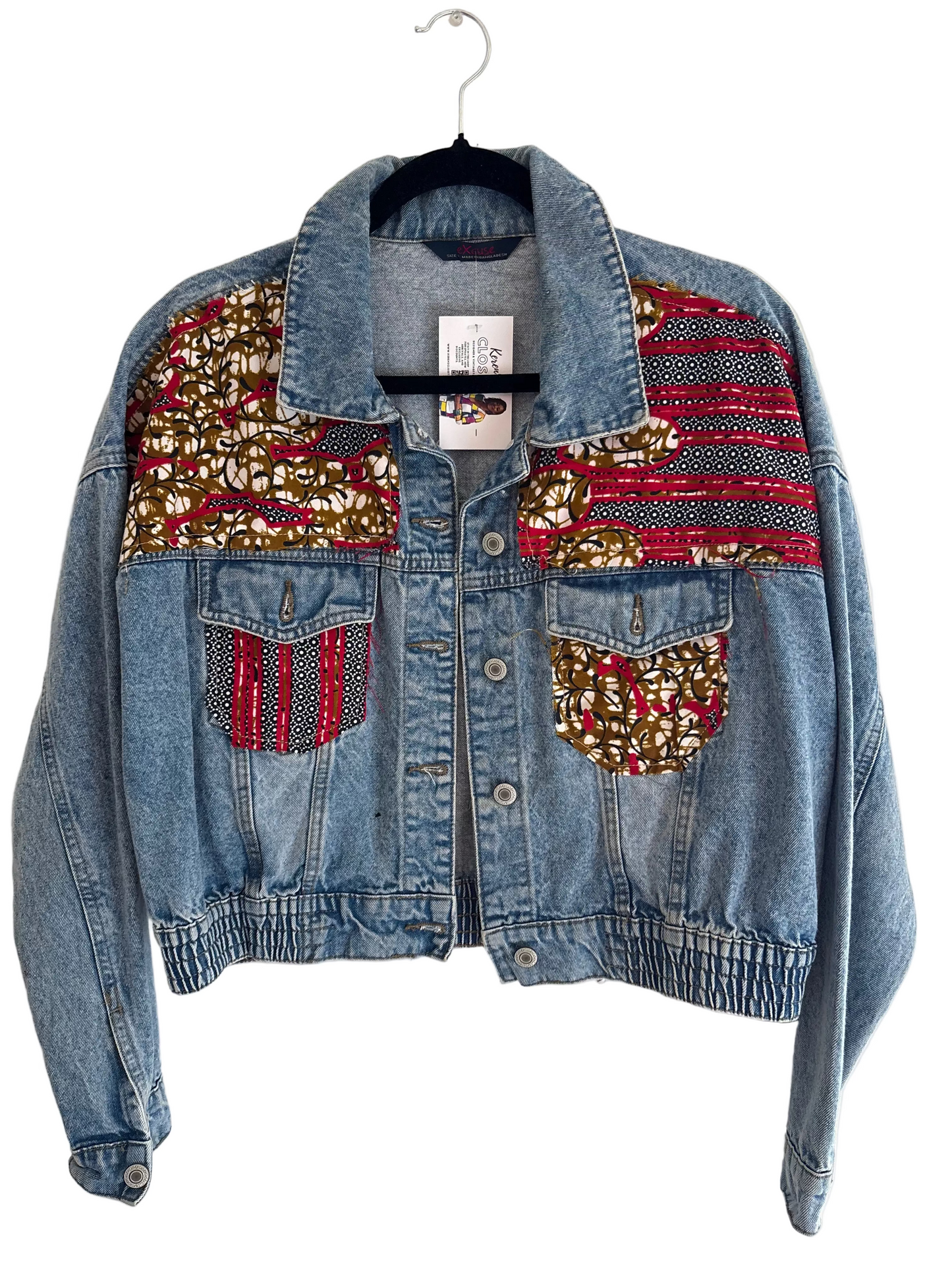 Upcycled Denim Jacket Size Small/Medium
