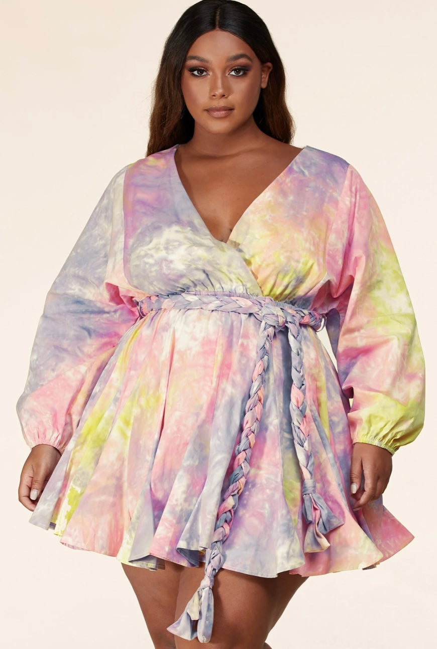 L'atiste By Amy Tie Dye Dress Size 2X