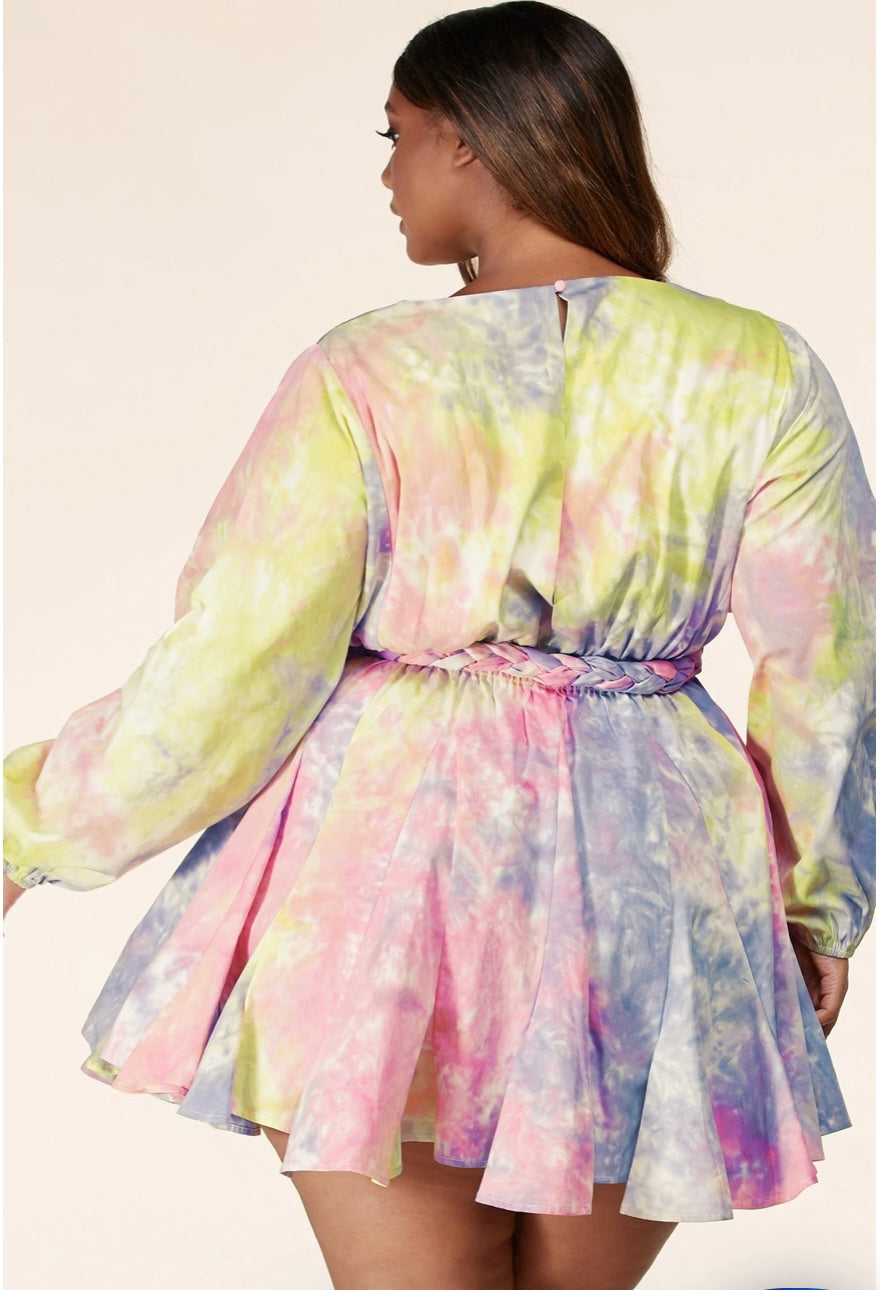 L'atiste By Amy Tie Dye Dress Size 2X
