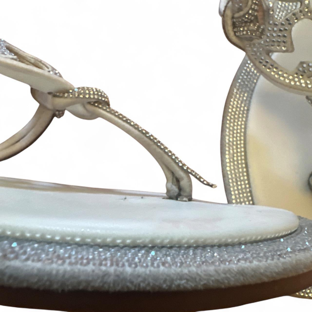 Tory Burch Rhinestone Size 41 (US 11) Very Worn Signs of Wear