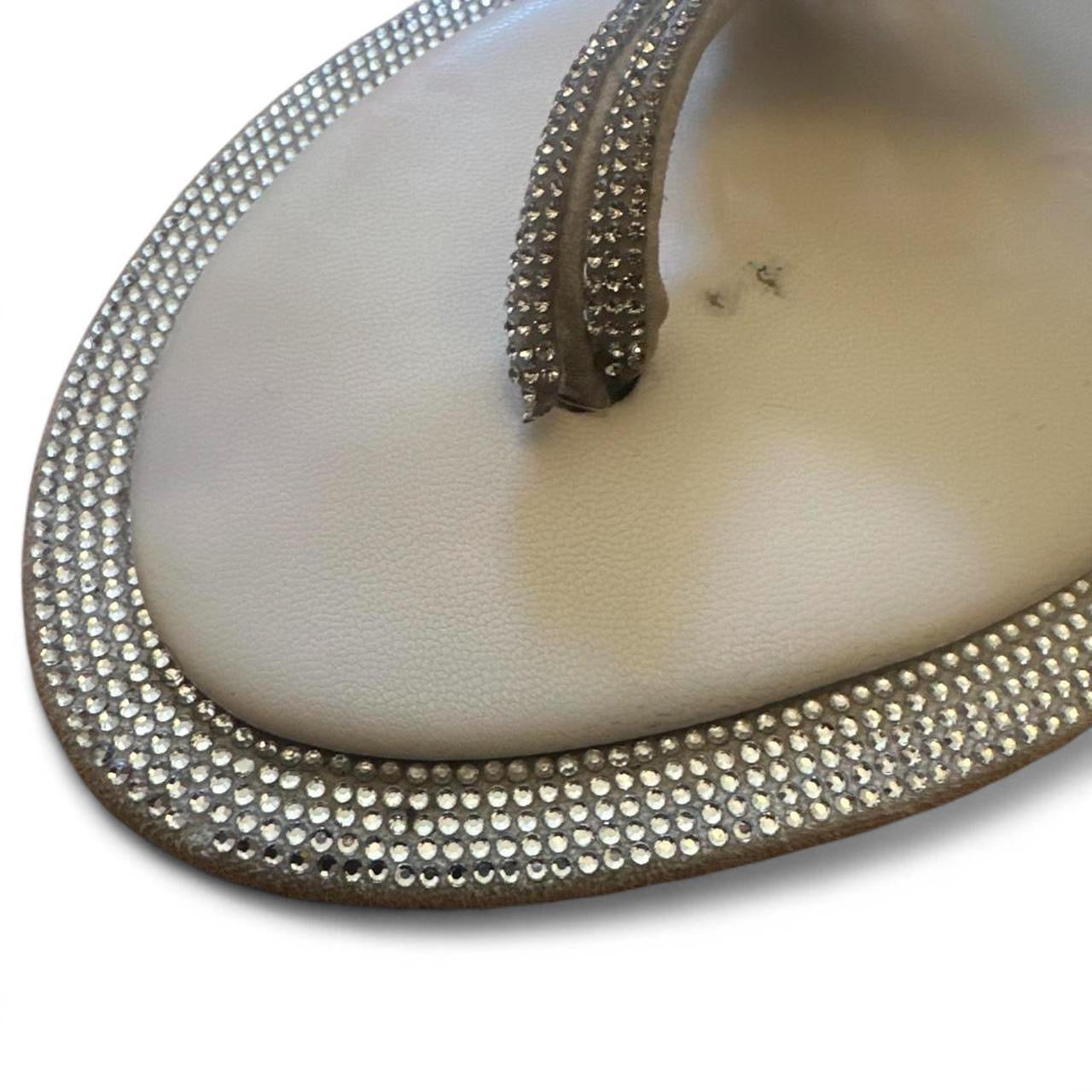 Tory Burch Rhinestone Size 41 (US 11) Very Worn Signs of Wear