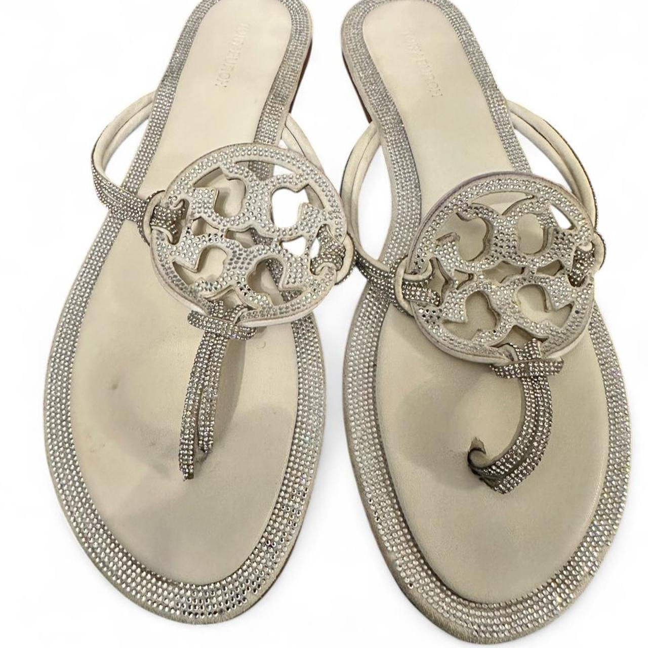 Tory Burch Rhinestone Size 41 (US 11) Very Worn Signs of Wear