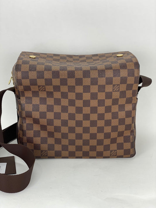 Louis Vuitton Damier Ebene Canvas Naviglio Shoulder Men's Messenger Bag