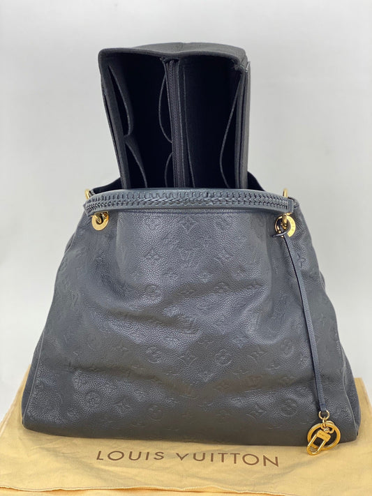 LOUIS VUITTON Artsy MM Monogram Empreinte Infini Blue Tote Hand Bag