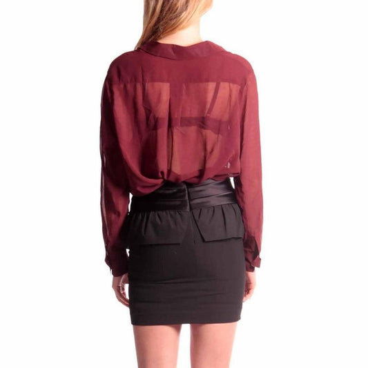 Michael Kors Black Cummerbund Peplum Skirt Size 14