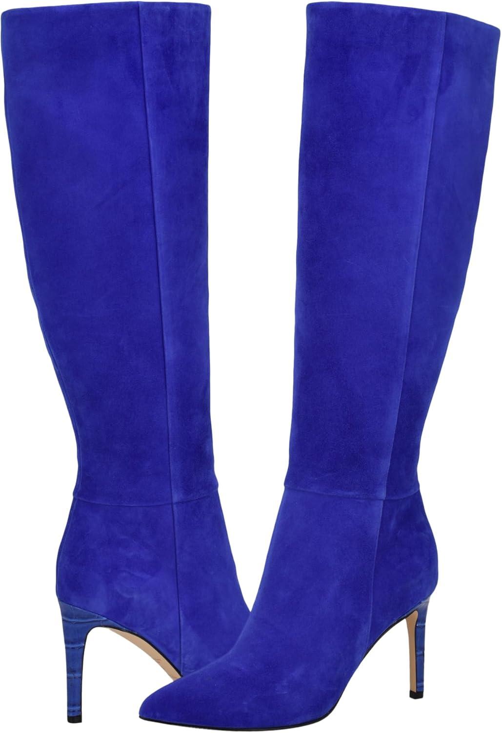 Nine West Richy Blue Tall Boots Size 10
