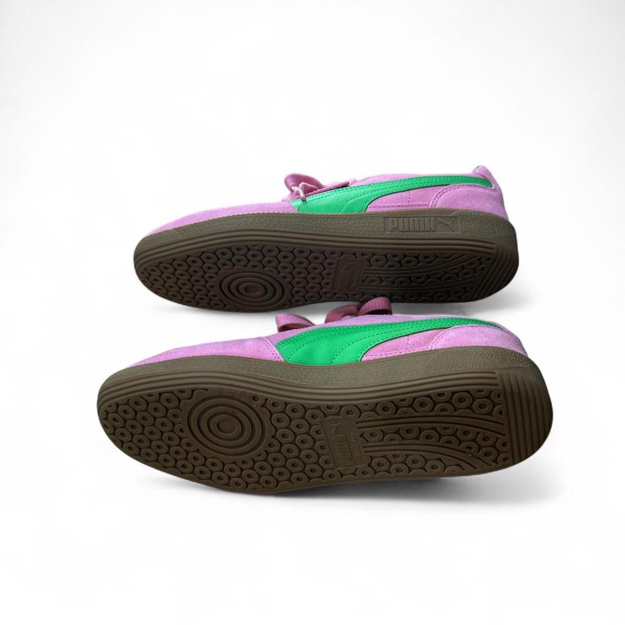 Puma Palermo Pink Green Sneakers Size 9