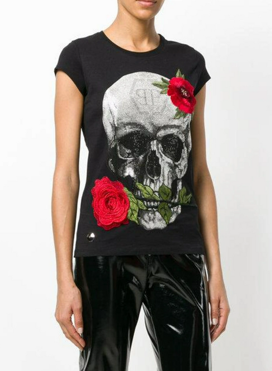 Philipp Plein Jenkins Mallory Black T-Shirt Size Medium