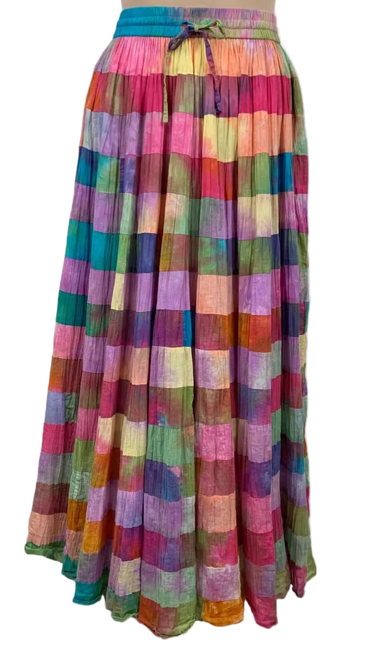 Phool Watercolor Tie Dye Skirt Size Large