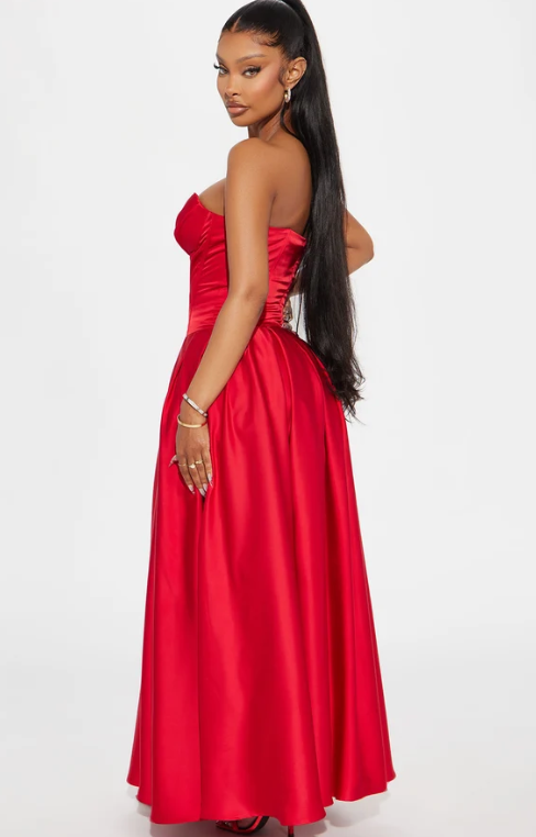Fashion Nova Red Dress Size Large