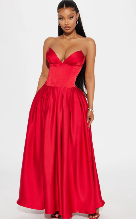 Fashion Nova Red Dress Size Large