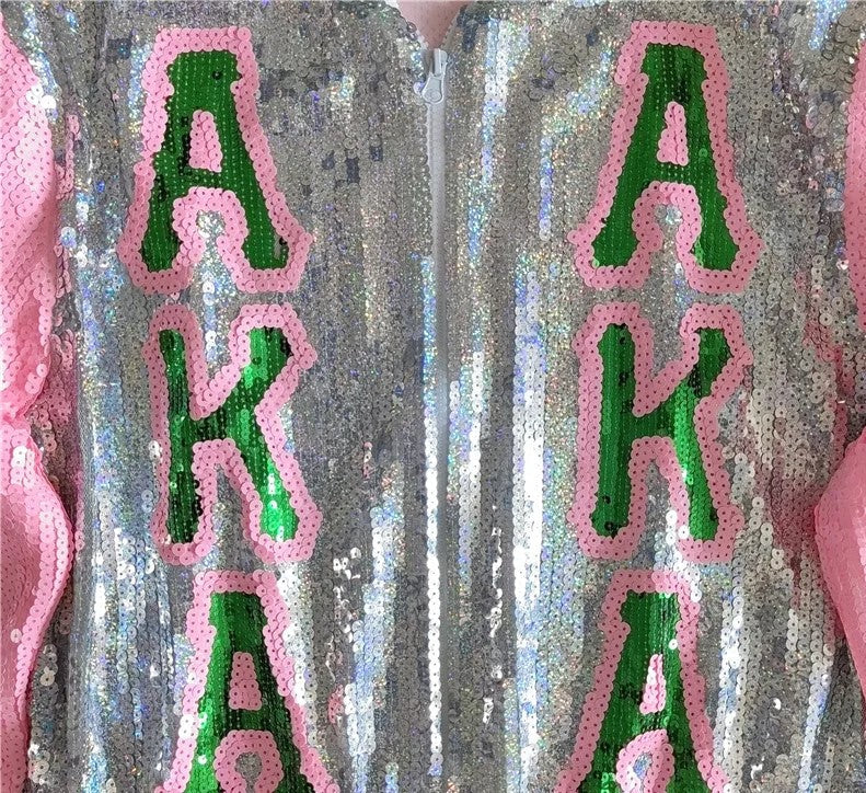 Alpha Kappa Alpha Sorority AKA Sequin Jacket