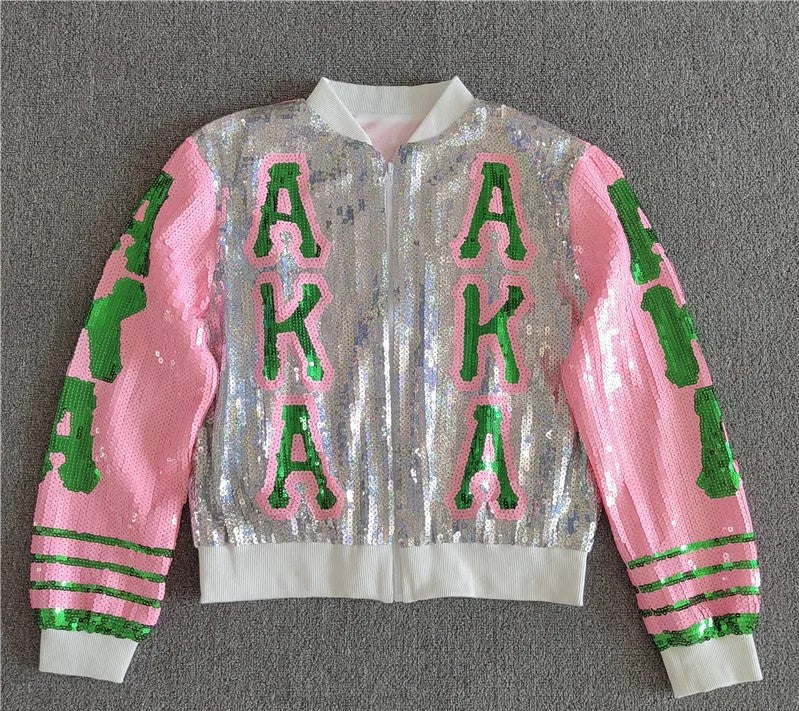 Alpha Kappa Alpha Sorority AKA Sequin Jacket