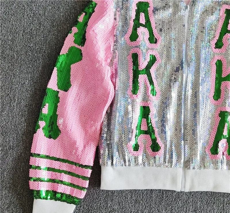Alpha Kappa Alpha Sorority AKA Sequin Jacket