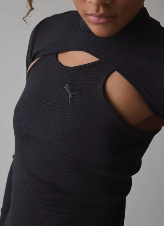 Puma Dare To Midnight Motion Black Long Sleeve Tee Size Medium