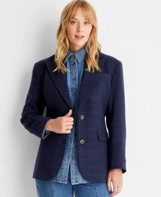 Future Collective Plaid Blazer Size XLarge