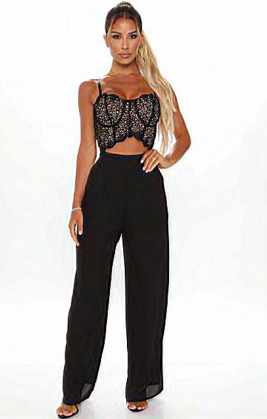 Blashe Los Angeles Romper Jumpsuit Lace Top Size Medium