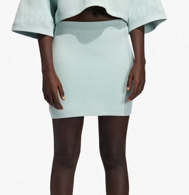 Adidas Ivy Park Mint Green Knit Skirt Size Small