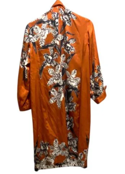 Chico's Reversible Leopard Print Satin Cardigan Size 3 (US XLarge)