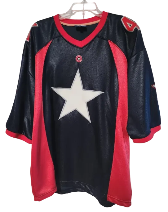 Captain America Marvel Comics Football Jersey Size 2XL