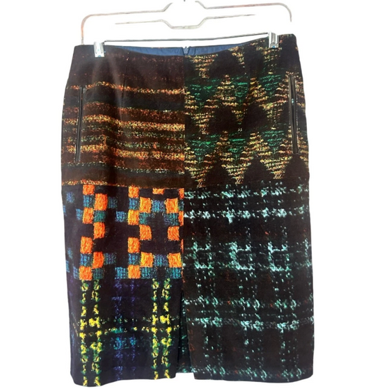 Linea Domani Mixed Print Skirt Size 14