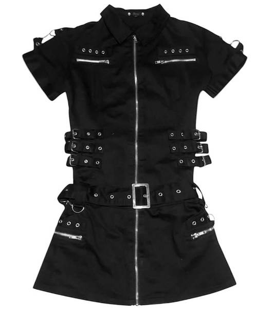 Hearts & Roses Black Hearts & Roses Zipper Dress Size 14