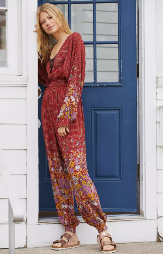 Anthropologie Breezy Open-Back Jumpsuit Size Medium