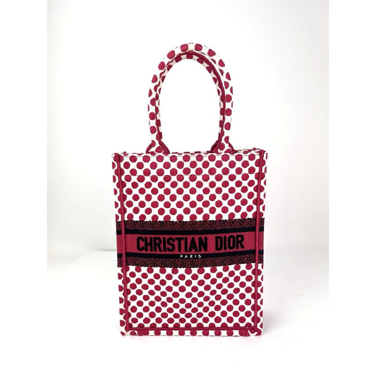 Christian Dior Canvas Dior Amour Dots Vertical Book Tote