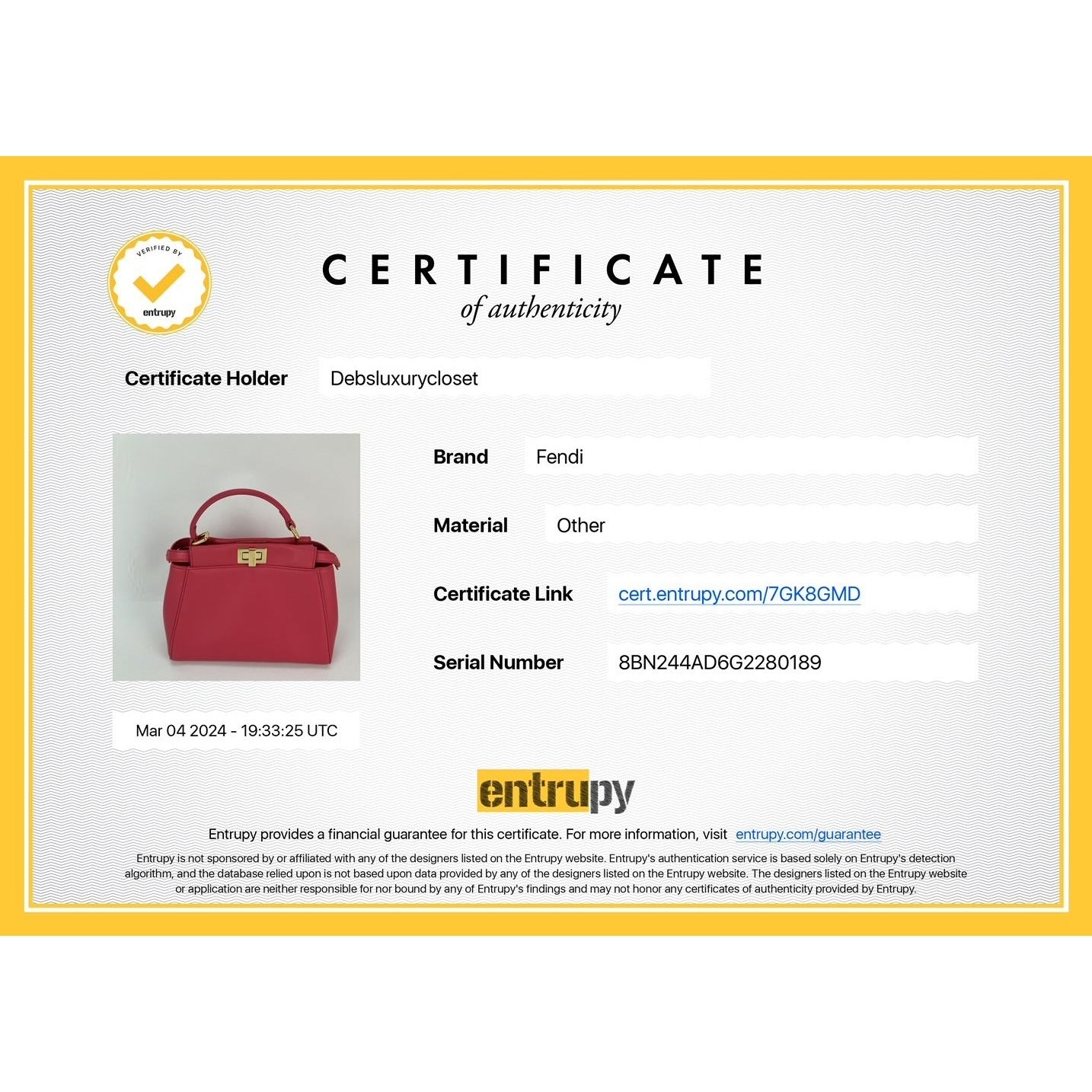 Fendi Mini Peekaboo Pink Leather Hand Shoulder Bag