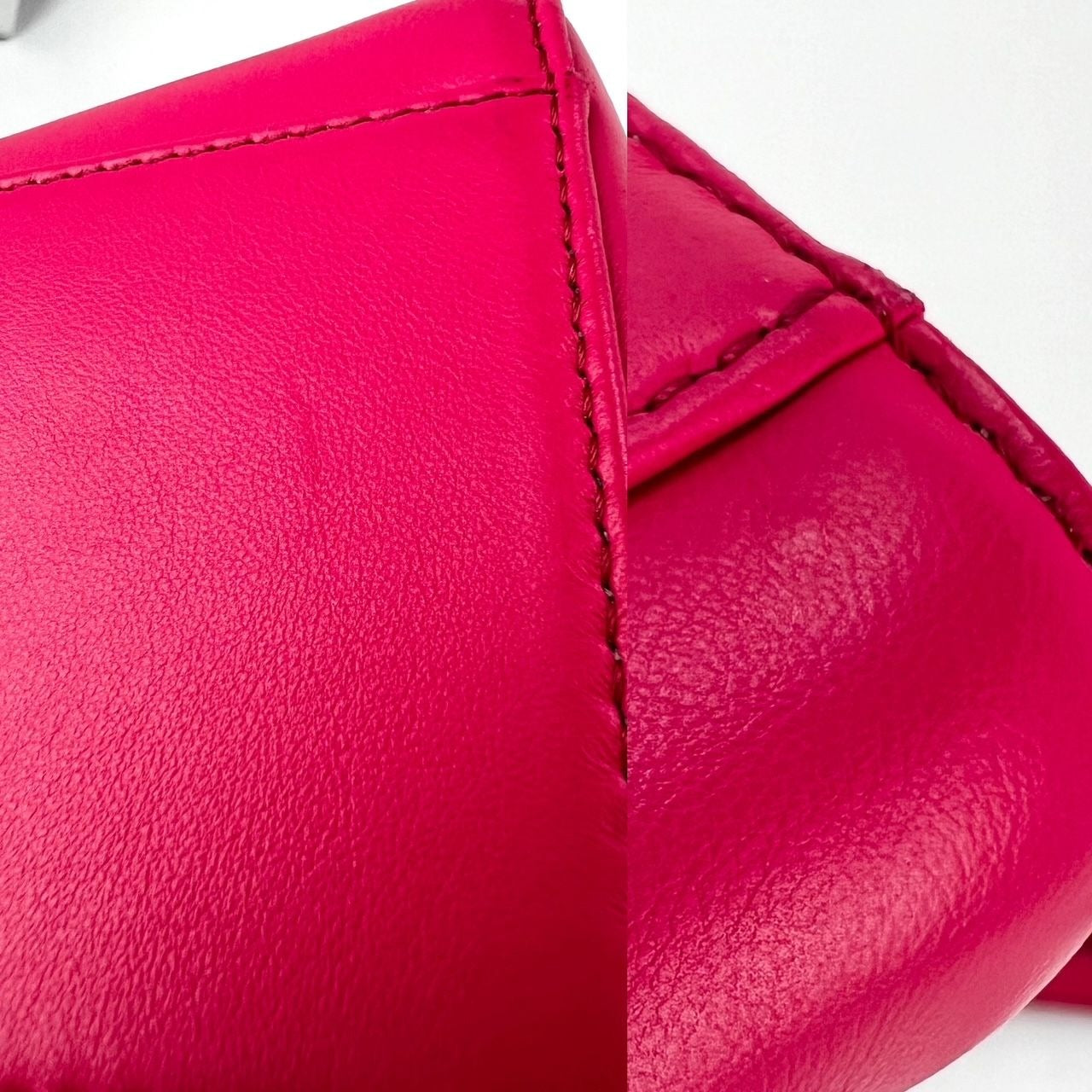 Fendi Mini Peekaboo Pink Leather Hand Shoulder Bag