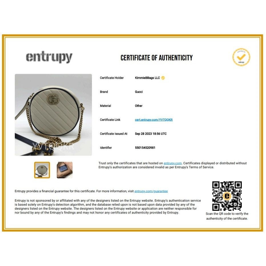 Gucci GG Azalea Matelasse Leather Round Mystic White Shoulder Bag