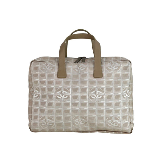 Chanel Canvas Nylon Travel Briefcase Attache Bag