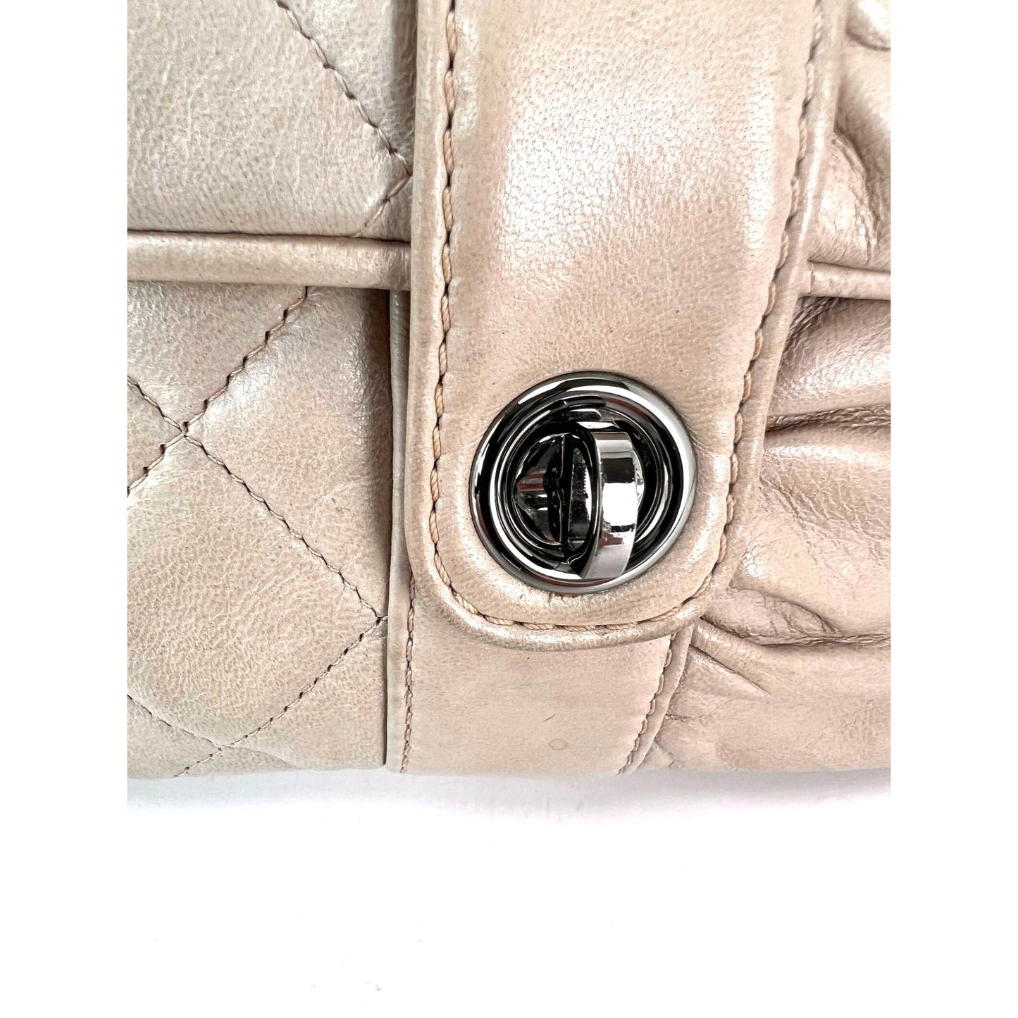 Chanel Lambskin Quilted Pile Ou Face Flap Beige Clair Shoulder Bag