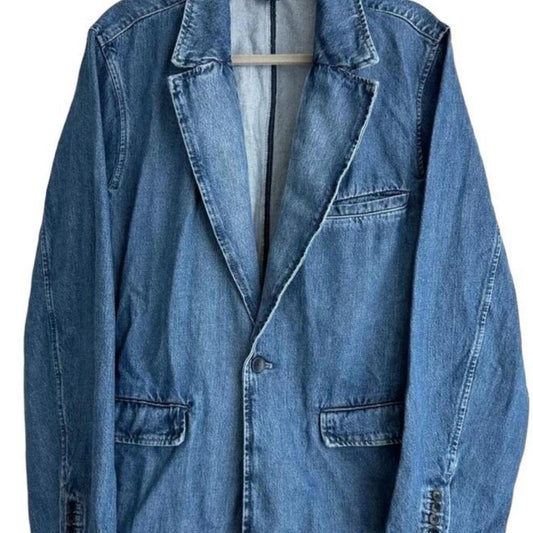 Gap Denim Blue Denim Blazer Size XLarge