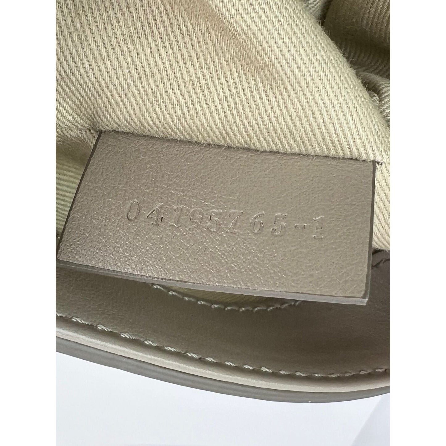 Chloe Shiny Calfskin Suede Small C Motty Gray Shoulder Bag