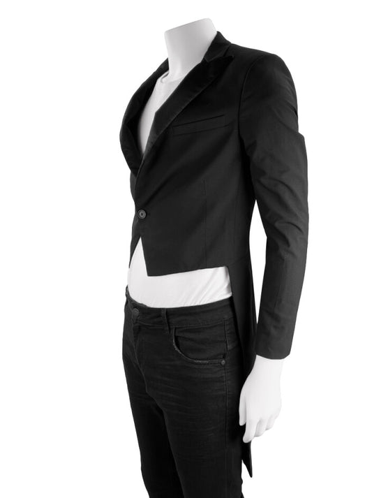Zara Man Black Tuxedo Tails Jacket Size Medium/Large