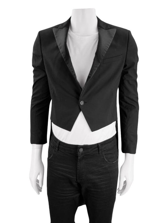 Zara Man Black Tuxedo Tails Jacket Size Medium/Large