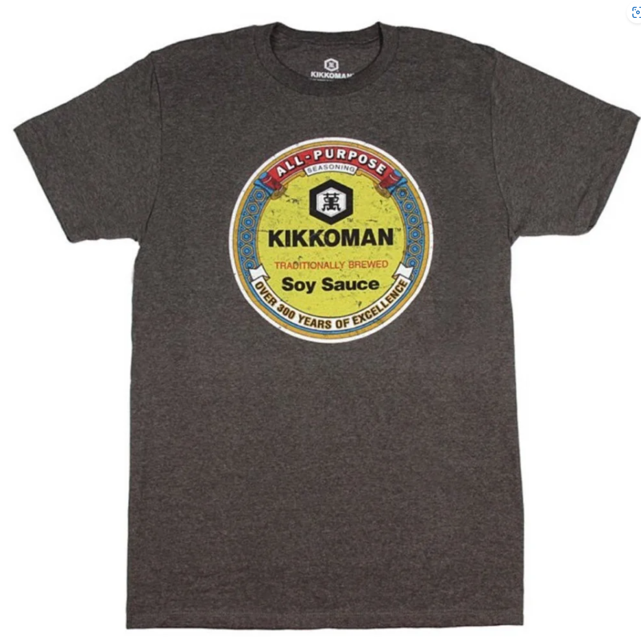 Kikkoman Soy Sauce Heather Gray Graphic T-Shirt